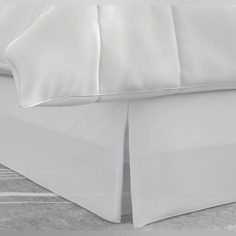 Magic Skirt Tailored BEDSKIRT, Twin/White - NEW
